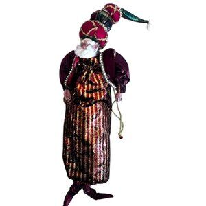 Mark Roberts Wine Bag Bottle Holder Collectible Fairy Figurine Velvet & Sequins